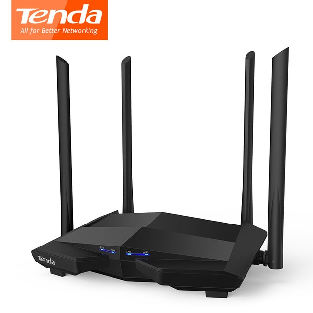 Tenda AC10 AC1200 Dual band 2,4 г/5 г Беспроводной Wi-Fi маршрутизатор 1000 Мбит/с Gigabit ретранслятор 802.11AC смарт-приложение для управления английской прошивкой